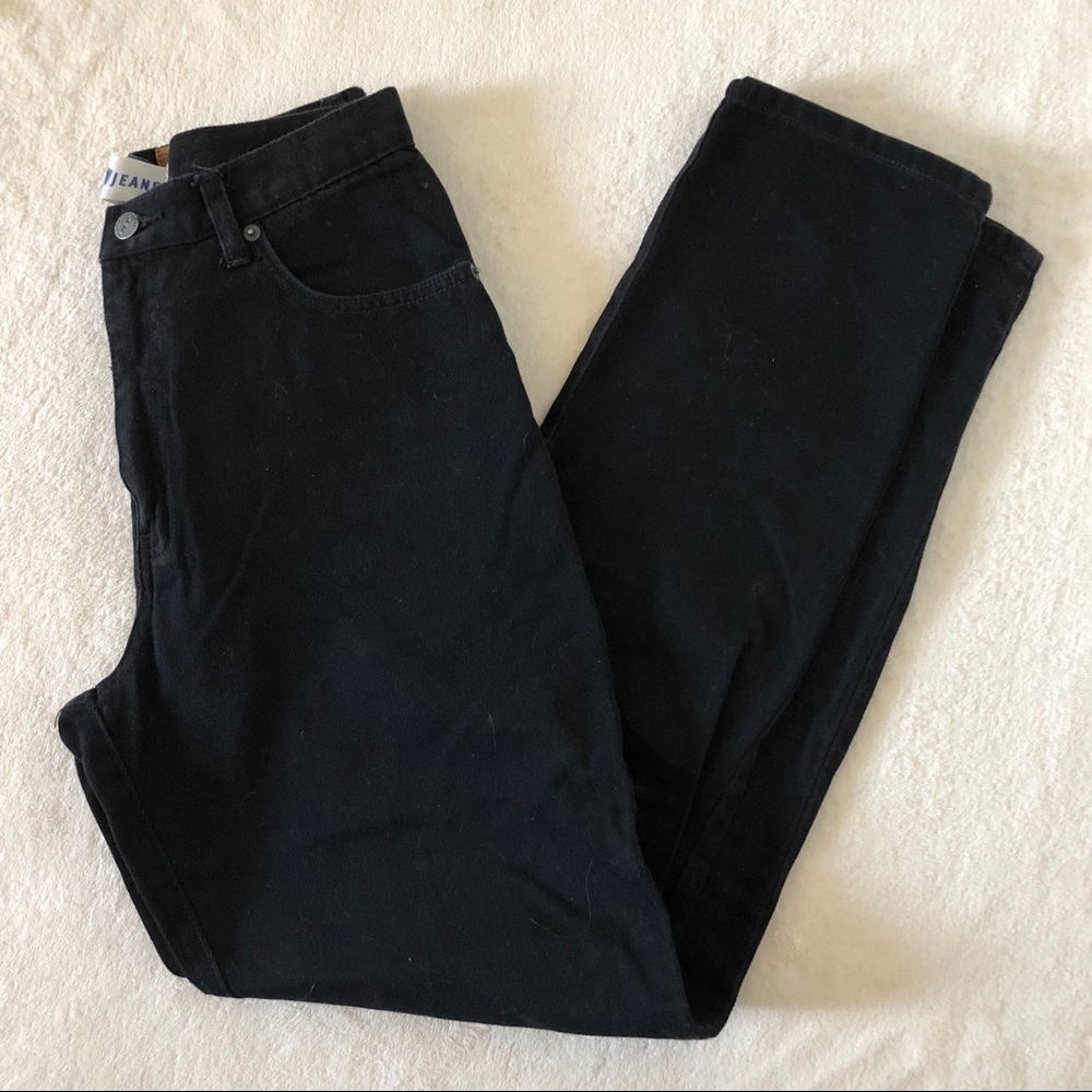 Vintage High Waisted Black Jeans